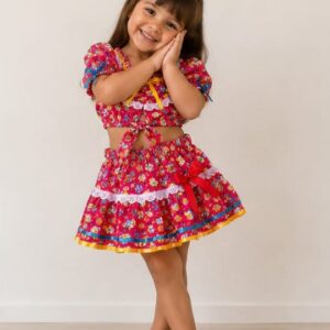 Conjunto a menina caipira