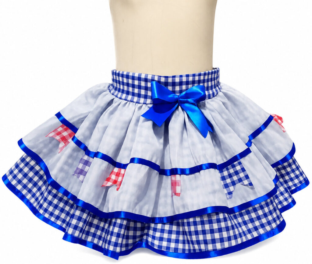 saia caipira para meninas