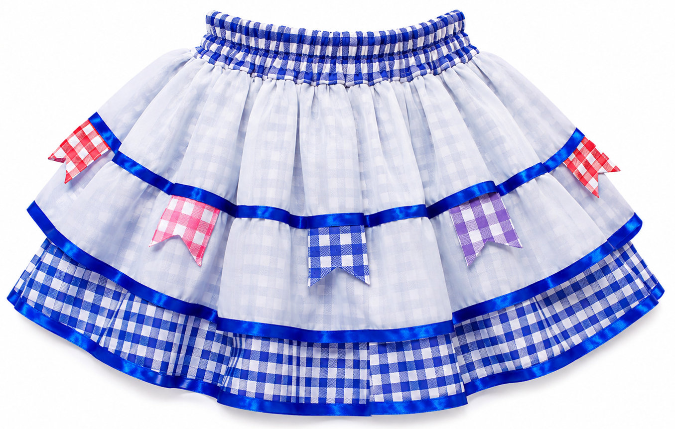 saia caipira para meninas - Imagem 2