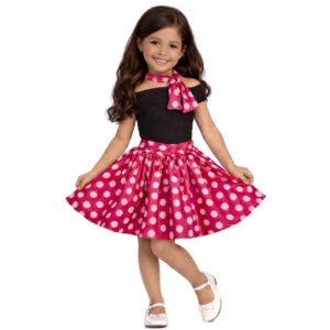 Conjunto anos 60 rosa pink