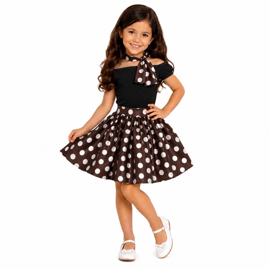 Conjunto Epoca Charme Marrom Chocolate Retrô 5317196